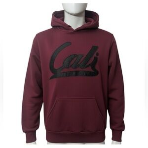 Apparel collection Original Deluxe Burgundy Hoodie with Black Logo